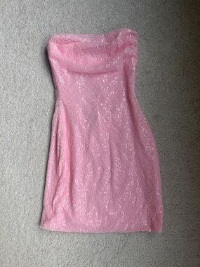 Windsor Blush Strapless Sequin Mini Dress